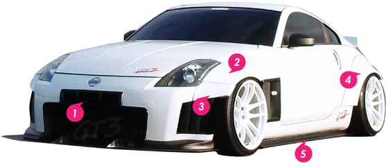 350Z GT3 Aero kit